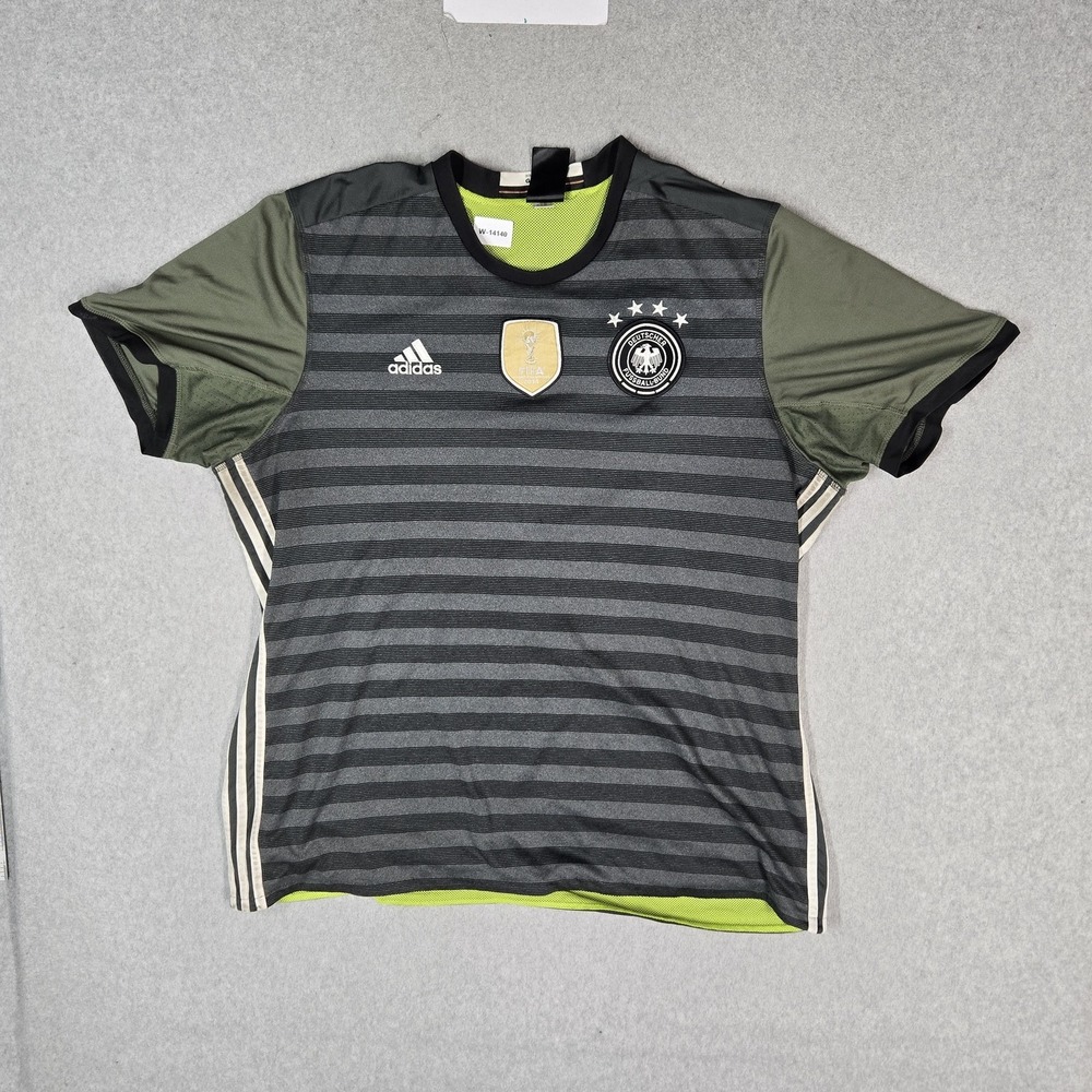 Germany National Football Team Men Jersey XL Gray Adidas 2016 Away READ